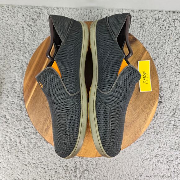 Olukai Nohea Mesh Slip On Dark Shadow Casual Loafer Sneakers Mens 10 10188-4242 - Picture 6 of 12